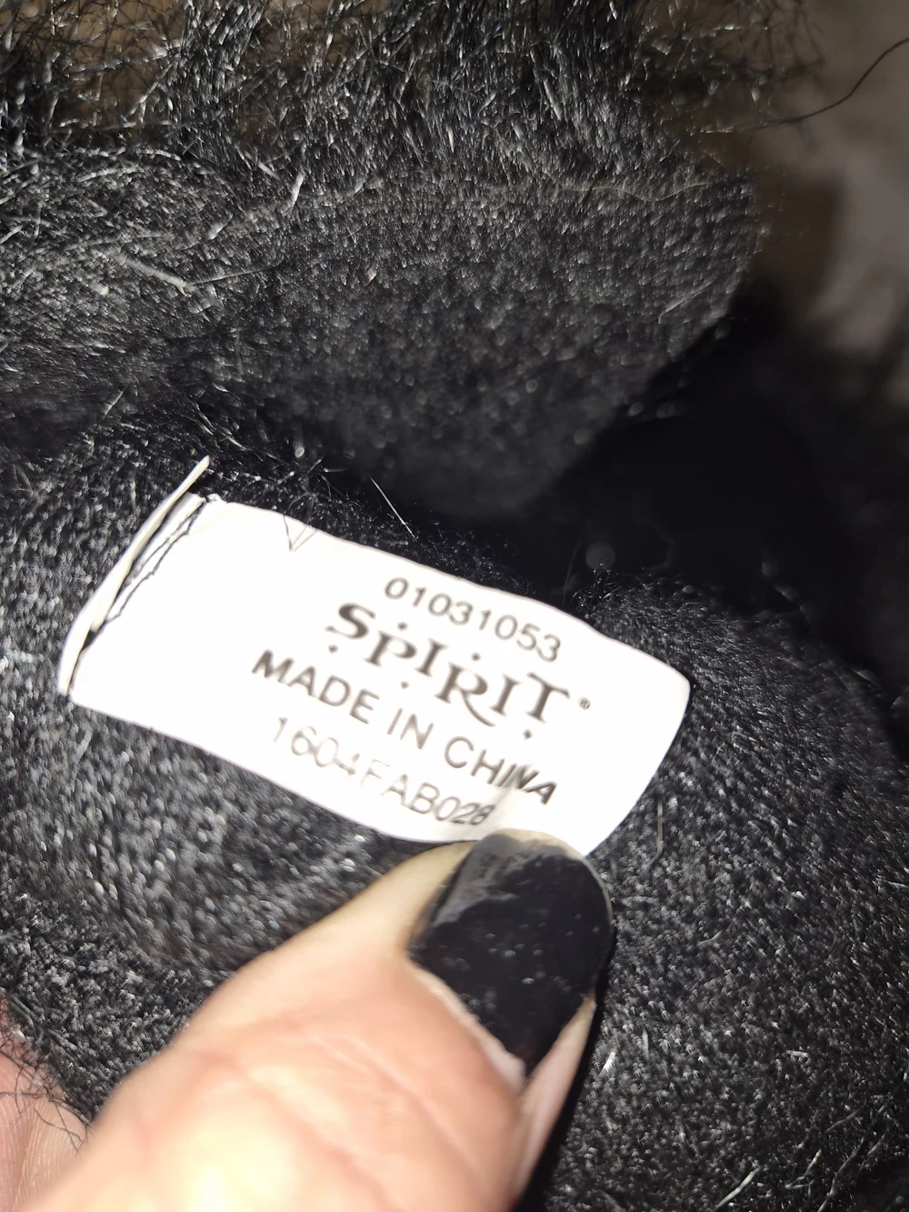 Spirit Black Gorilla Mask with Faux Fur